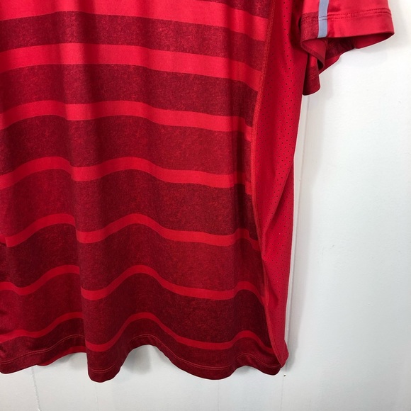 Tiger Woods Nike Dri-Fit Red Striped Golf Polo Sz XL - Picture 7 of 12